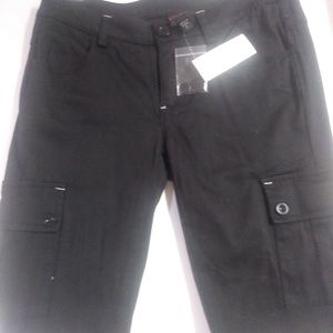 BEBE CARGO SKINNY PANTS  W/ ANKLE ZIP- NEW - Sz 2